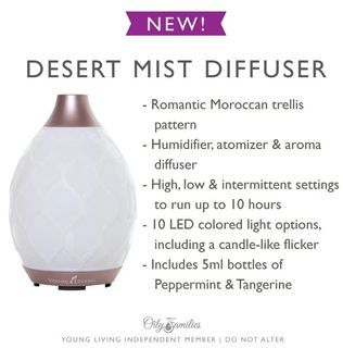 Young Living Desert Mist Essential Oil Ultrasonic Diffuser