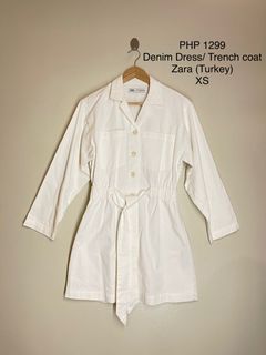 Zara Short Trench Coat (Denim Dress)