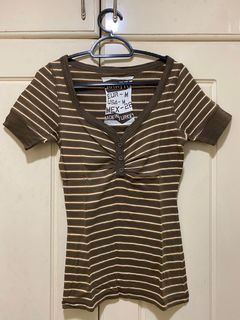 Zara Striped Brown Shirt