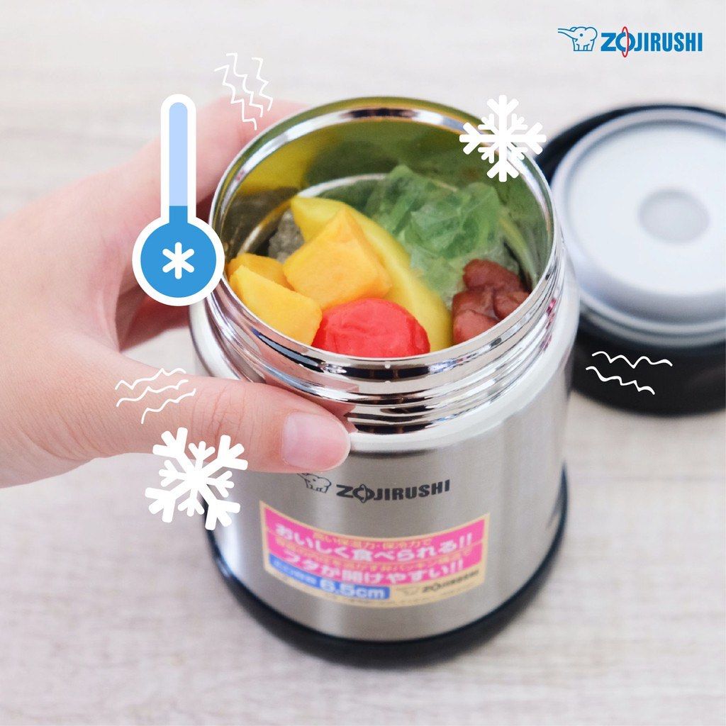 Zojirushi Food Jar Termos MPASI 500 mL [Stainless]