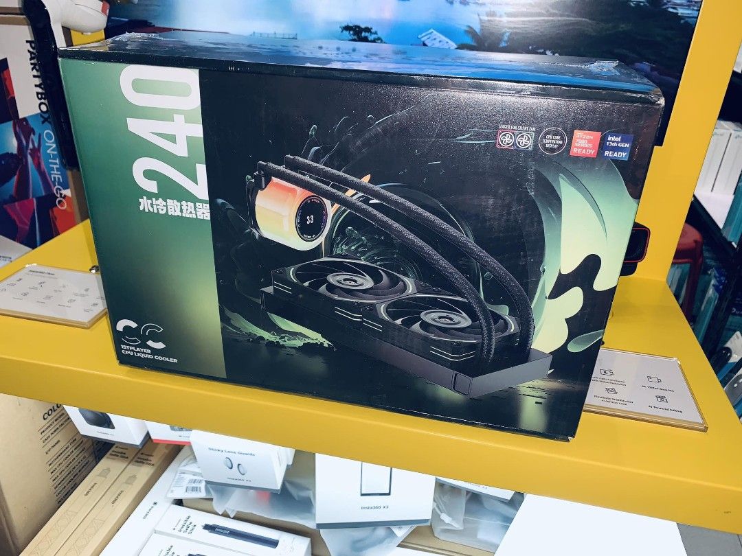1STPLAYER CC240 ARGB CPU AIO Liquid Cooler with Temperature Display Black (Category: Computer Parts) located in Makati City. Submitted by techubstoreandaccessories (Listing ID 1293913735, Image 3). Description: 1STPLAYER CC240 ARGB CPU AIO Liquid Cooler with Temperature Display Black Ready for Pick-Up / Same Day Delivery Via Lalamove‼️ DETAILS: ✅ Actual Picture Posted. ✅BRAND NEW, SEALED, & ORIGINAL. ✅7 Days Replacement for Factory Defects and 1y