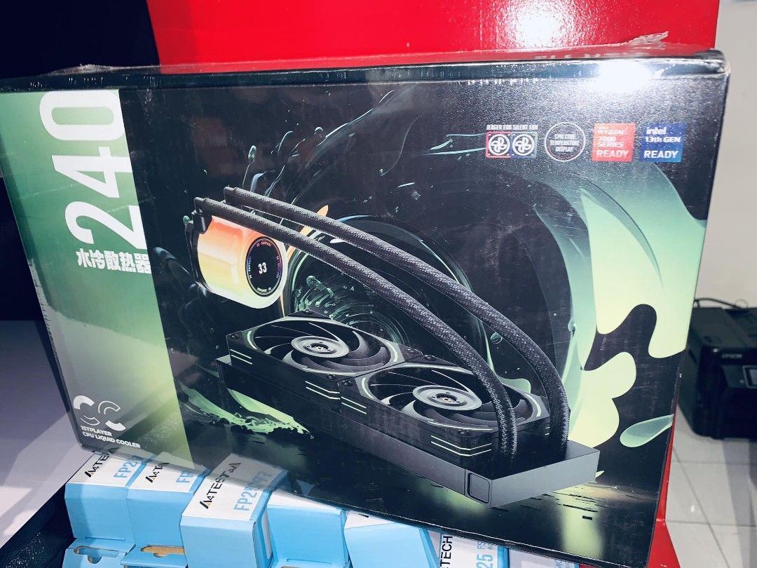 1STPLAYER CC240 ARGB CPU AIO Liquid Cooler with Temperature Display Black (Category: Computer Parts) located in Makati City. Submitted by techubstoreandaccessories (Listing ID 1293913735, Image 2). Description: 1STPLAYER CC240 ARGB CPU AIO Liquid Cooler with Temperature Display Black Ready for Pick-Up / Same Day Delivery Via Lalamove‼️ DETAILS: ✅ Actual Picture Posted. ✅BRAND NEW, SEALED, & ORIGINAL. ✅7 Days Replacement for Factory Defects and 1y
