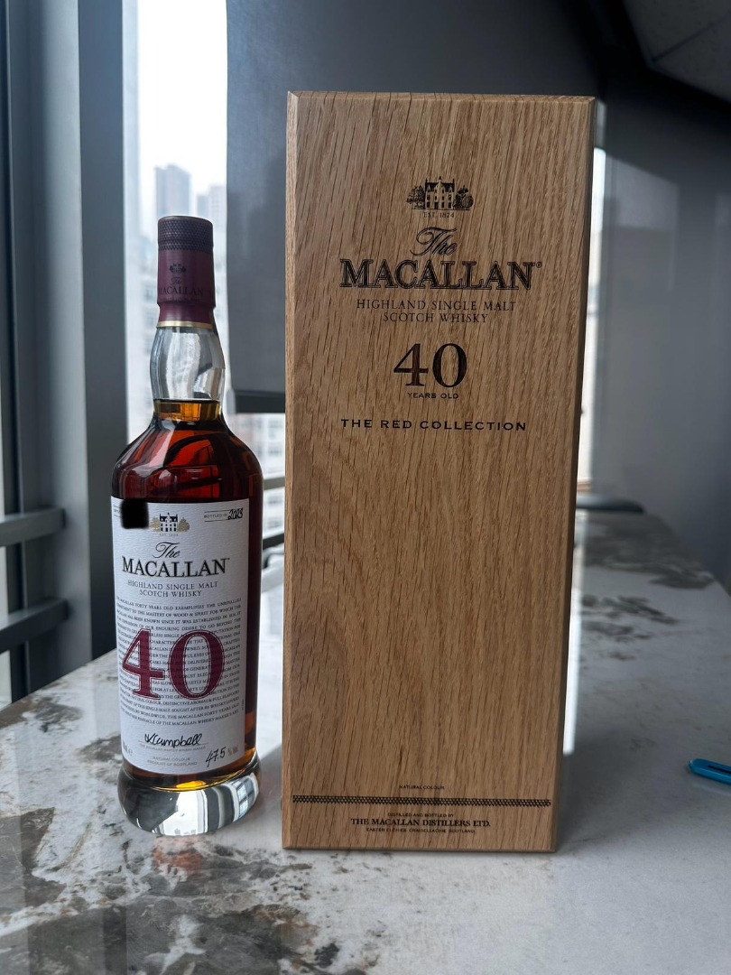 THE MACALLAN 40年 700ml 空瓶 1本 化粧箱1個 ザ・マッカランカラー