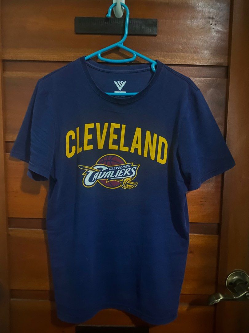 Majestic Lebron James #23 Cleveland Cavaliers Navy Blue T-Shirt Size S