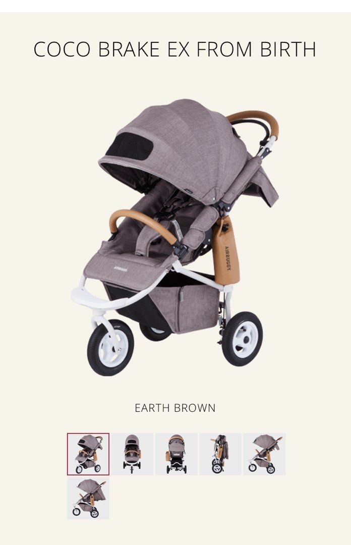 Airbuggy Coco Brake Jogger Stroller Babies Kids Going Out