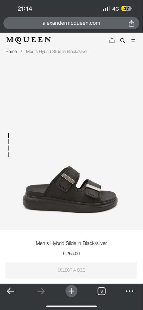 McQ Alexander McQueen Women's Chrissie Slide Sandals - Black/White | Allsole