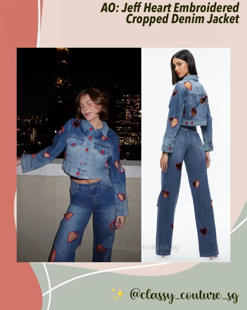 Alice olivia denim jacket hot sale