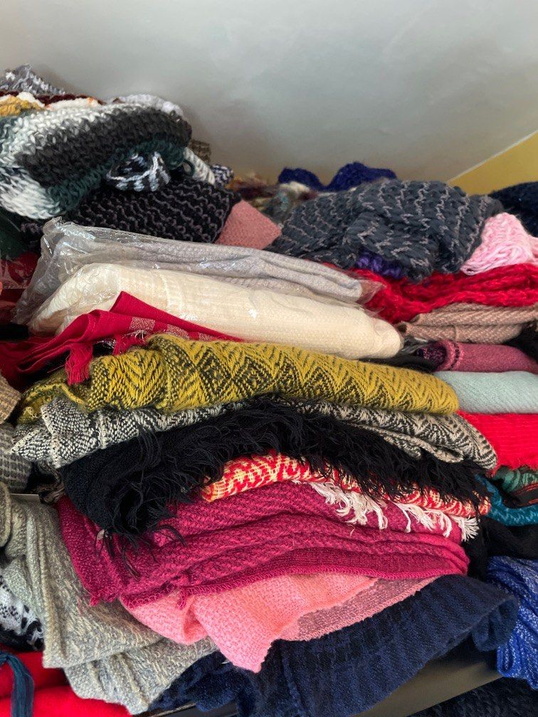 Assorted Scarves/ Shawls (Category: Coats, Jackets and Outerwear) located in Quezon City. Submitted by tmycheung (Listing ID 1293803054, Image 3). Description: Kindly let me know what type of scarves/shawls you like: **Thick Crochet **Polyester **Cotton Php 20 per piece NO Choosing of prints/ designs/ colors This are handpicked RANDOMLY Thank you! .