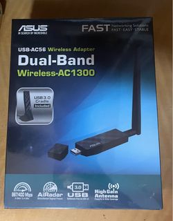 ASUS USB-AC56 Dual-band Wireless-AC1300 Adaptor64195424492033110