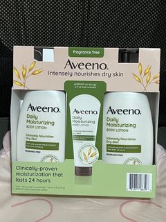 Aveeno moisturizing lotion set of two plus free