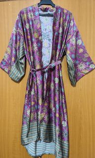 Balinese Pure Silk Kimono Robe