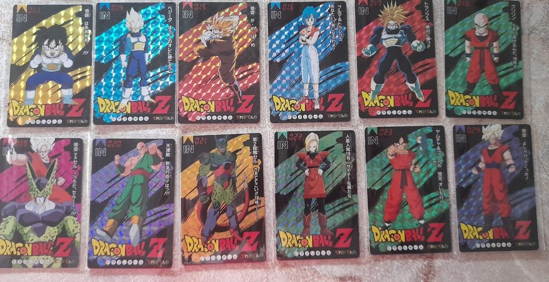 Banpresto 1993 DragonballZ Trading Cards Set Of 24 Holo, Hobbies 