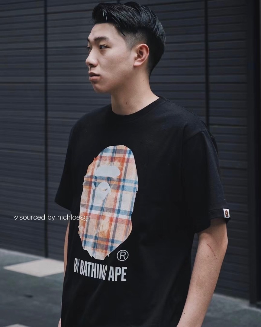 Bleached Bape Plaid Shirt BAPE BLEACHED BAPE CHECK BY BATHING APE