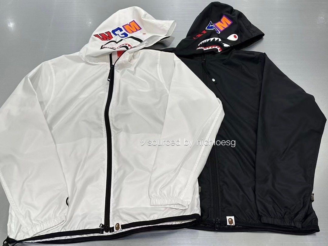 BAPE SHARK HOODIE JACKET Women s Fashion Coats Jackets and Outerwear on Carousell