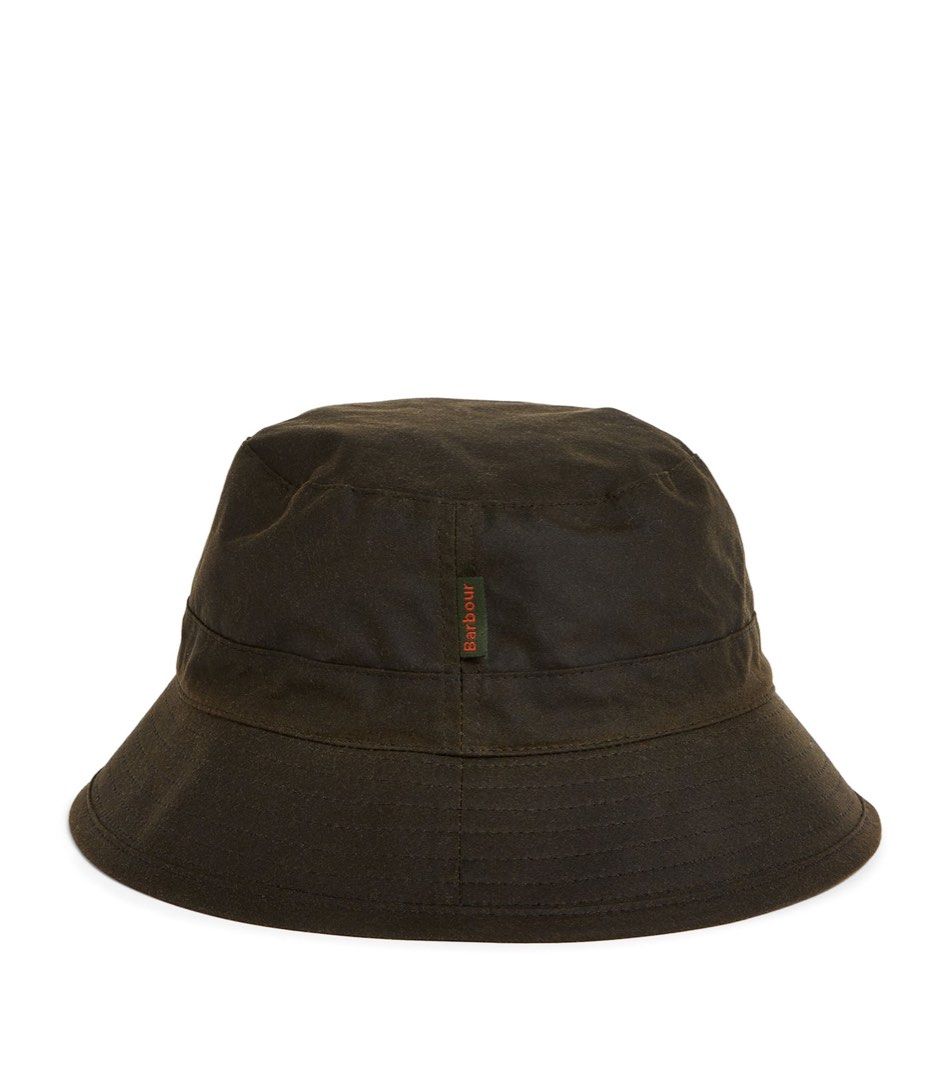Barbour Wax Sport Bucket Hat Olive - M