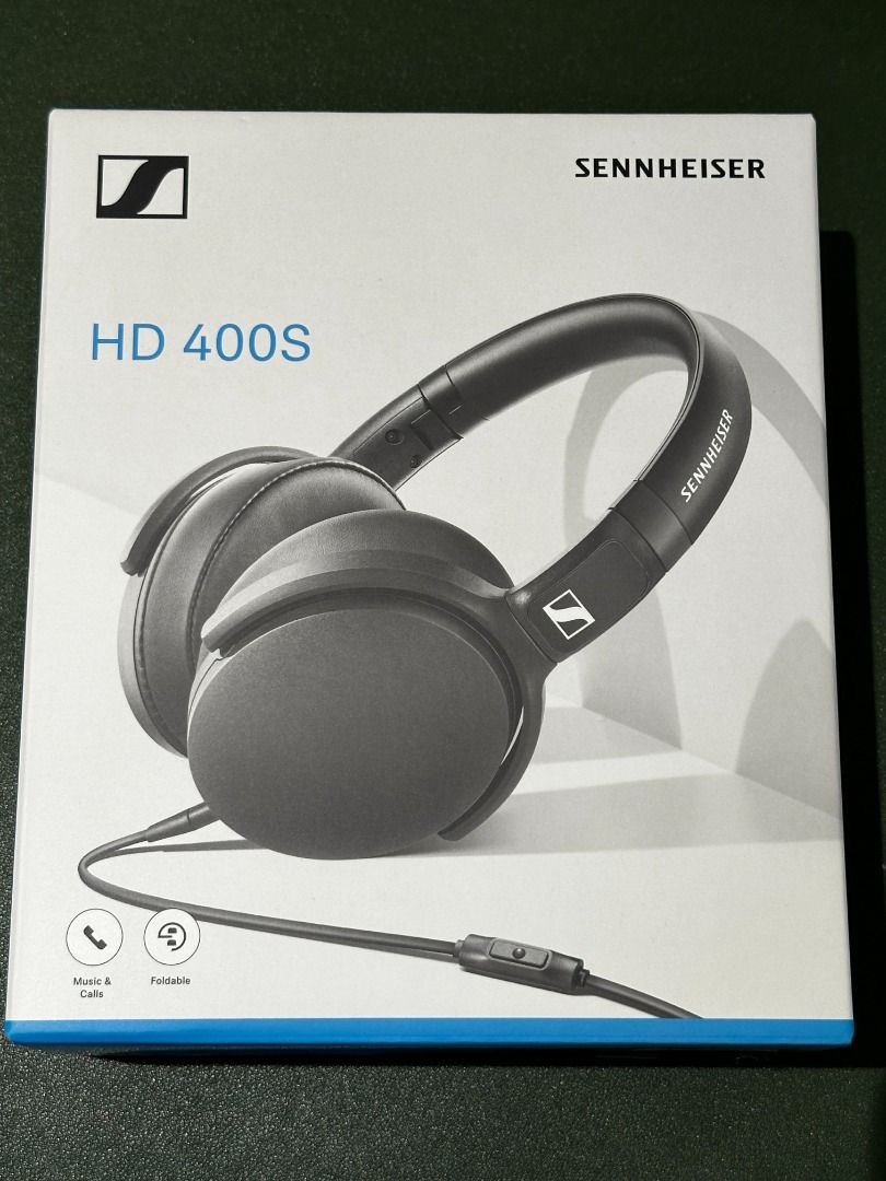 BNIB Sennheiser HD400S Around Ear Wired Headphone With Microphone Audio Headphones Headsets on Carousell