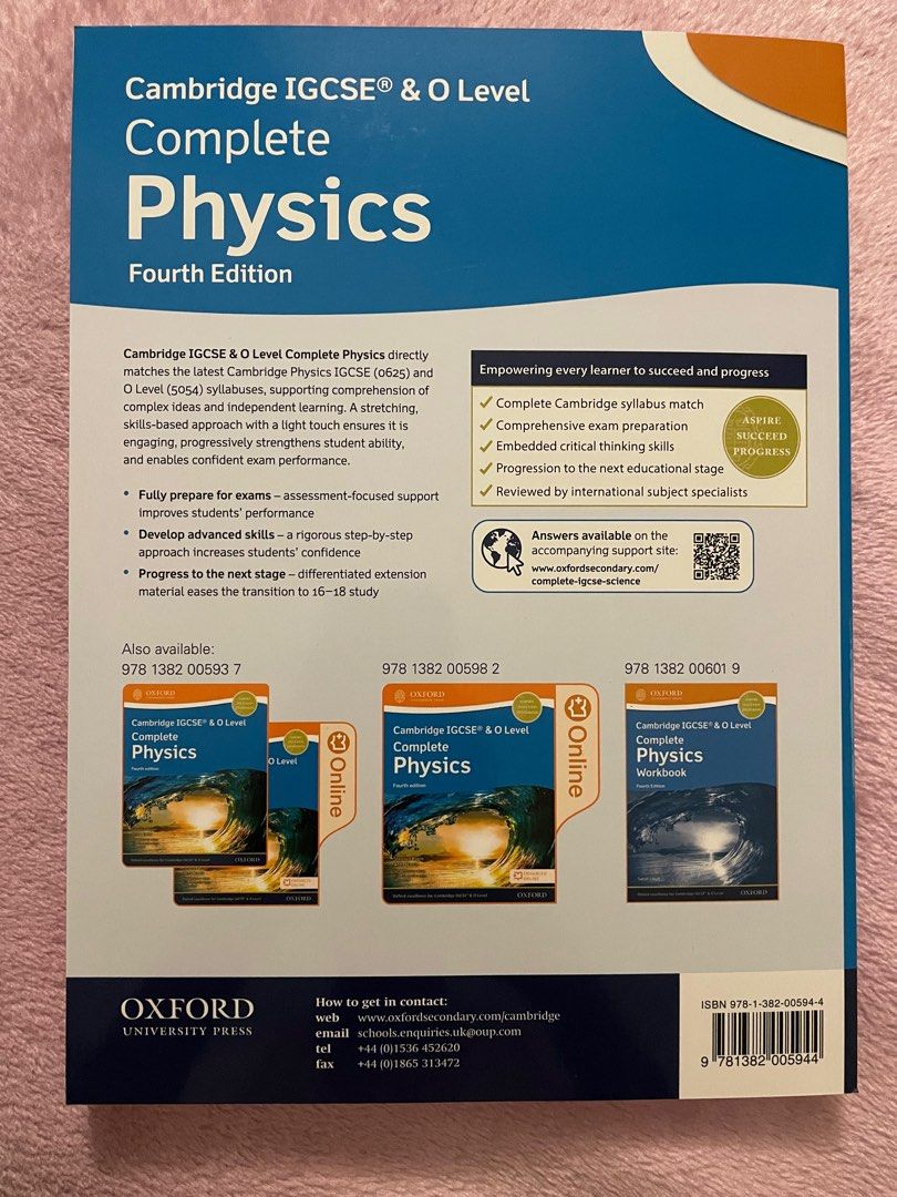 Cambridge igcse o level complete physics fourth edition hobbies