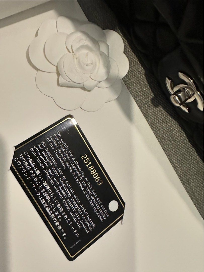 CHANEL BAG (Category: Luxury Bags & Wallets) located in Manila. Submitted by laropa_filipinas (Listing ID 1293769065, Image 3). Description: Chanel double flap Lambskin ( medium size) Silver hardware Complete sis , box , dustbag , paper bag, certificate.