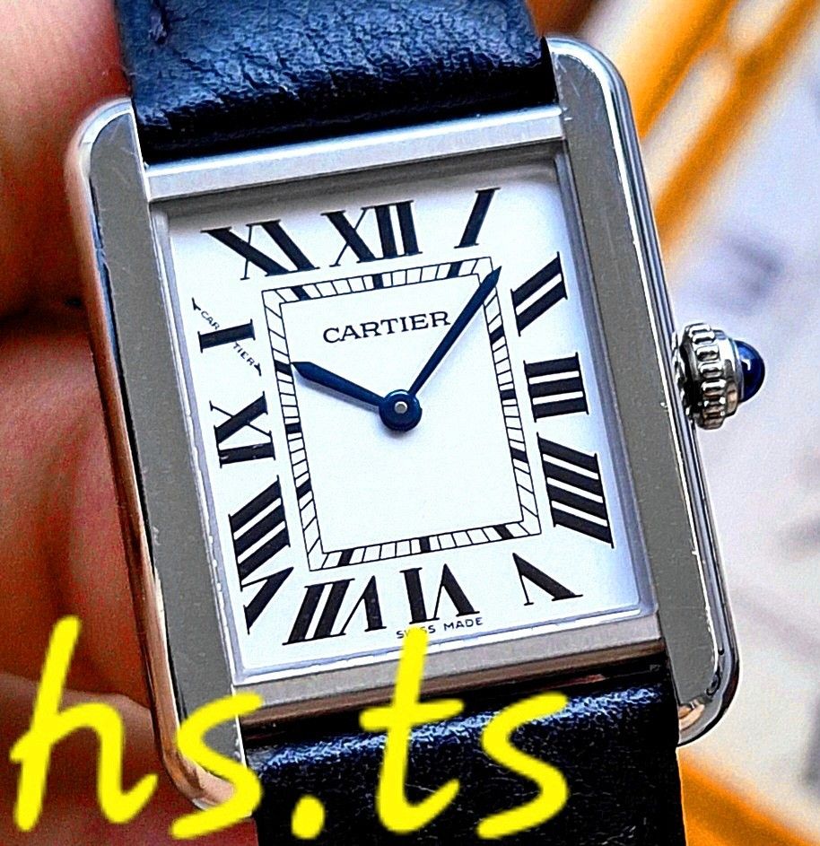 🔥CHEAPEST🔥 SM Cartier Tank Solo Small White Quartz Dress Watch  