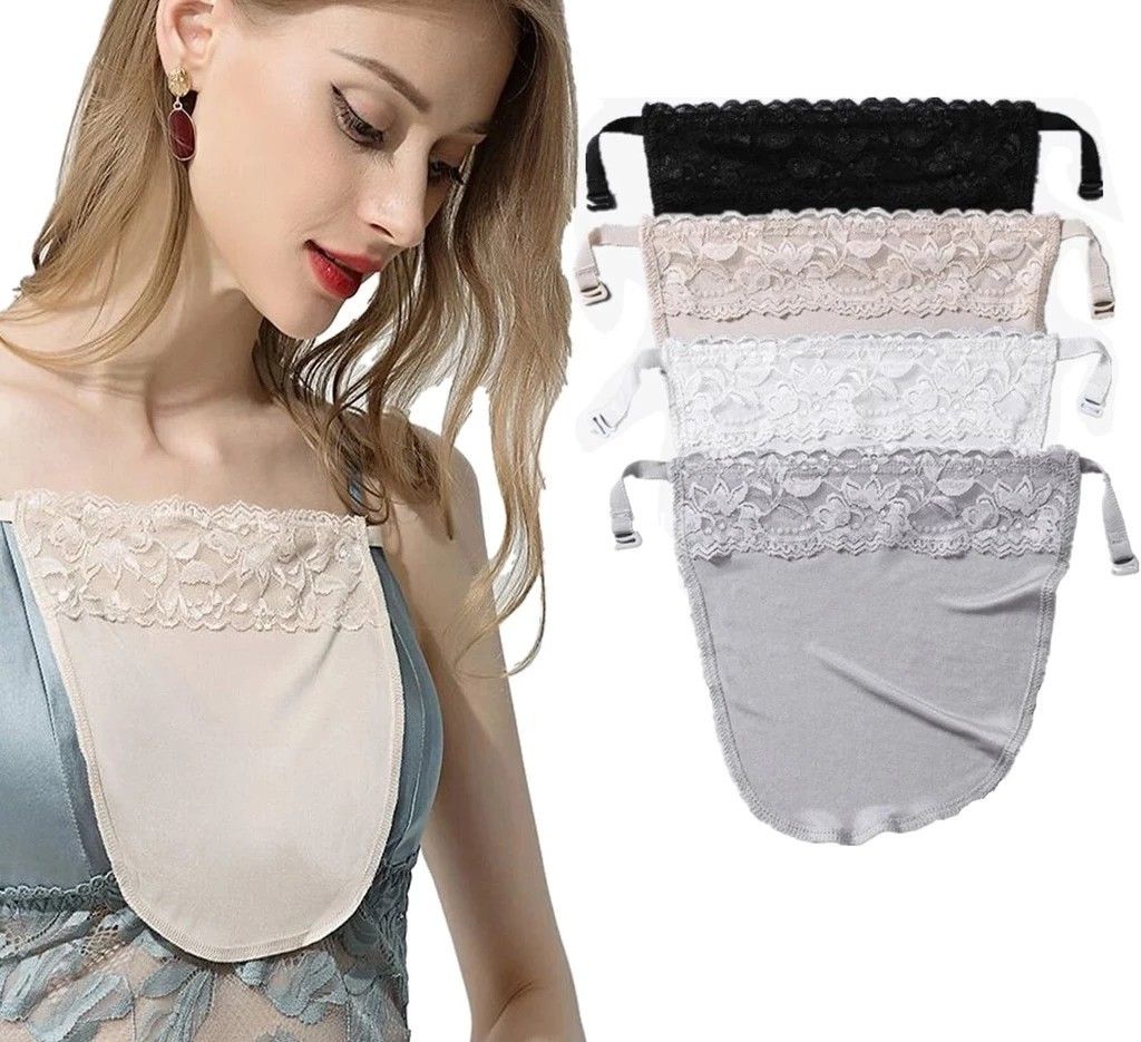 18 colors women quick easy clip-on lace mock camisole bra insert