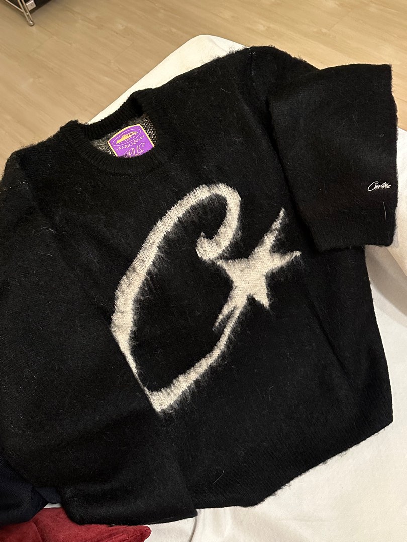 Corteiz C STAR MOHAIR KNIT SWEATER crtz, 男裝, 上身及套裝 Corteiz C STAR MOHAIR KNIT SWEATER crtz, 男裝, 上身及套裝