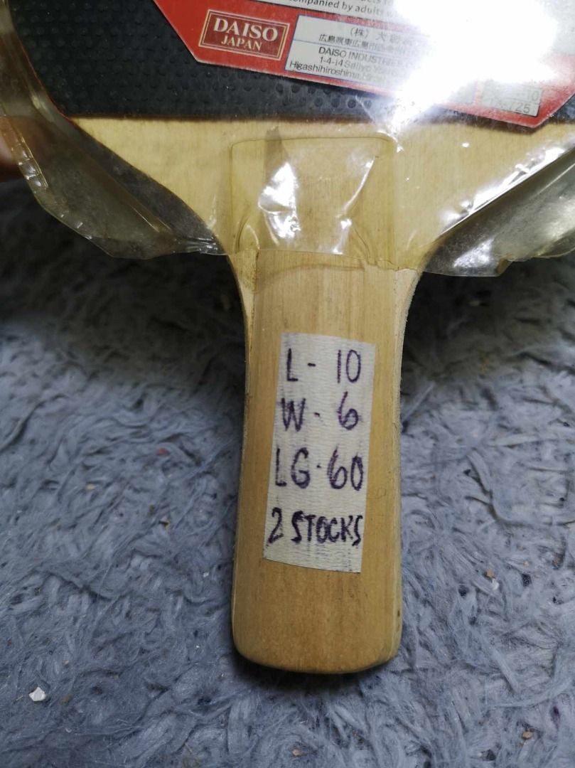 Daiso Table Tennis Racket, Sports Equipment, Sports & Games, Racket and Ball Sports on Carousell