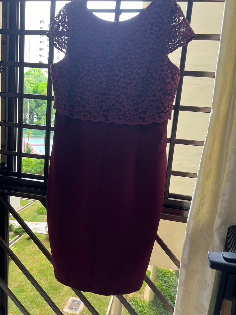 Coast maroon dress hotsell
