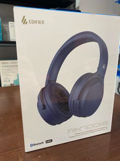 Edifier WH700NB Bluetooth Wireless Environmental & Active Noise Cancellation Over-Ear Headphones Navy