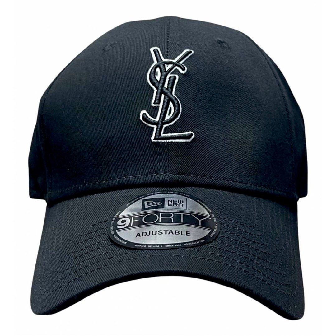 EXCLUSIVE RIVE DROITE NEW ERA x YSL CASSANDRE CAP IN CANVAS, Men's