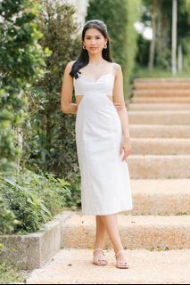 Eze the Label SIGNORIA Midi Linen Dress