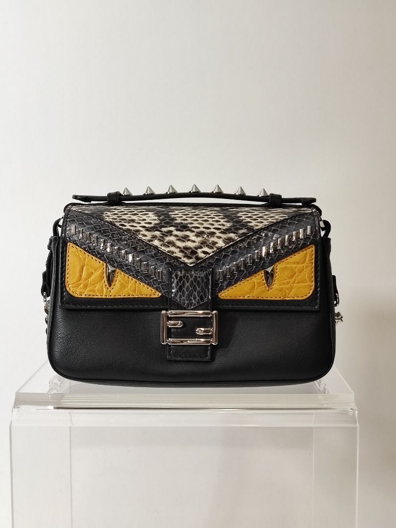 FENDI MICRO DOPPIA MONSTER BAGUETTE, 名牌, 手袋及銀包- Carousell