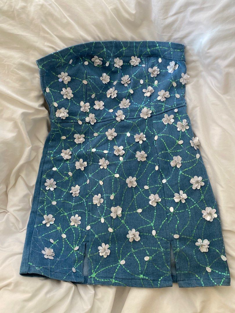 Forever 21 Sequin Blue Denim Dress, Women's Fashion, Dresses & Sets, Dresses on Carousell Forever 21 Sequin Blue Denim Dress, Women's Fashion, Dresses & Sets, Dresses on Carousell