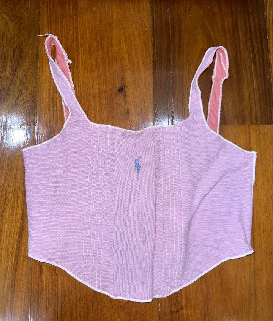 Reworked Polo Ralph Lauren Pink Corset