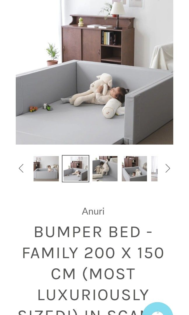 Ggumbi korean bumper bed family size Babies Kids Baby Nursery Kids Furniture Childrens Beds on Carousell