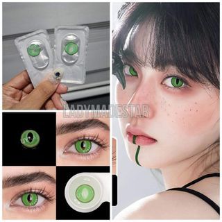 Green Cat's Eye Contact Lenses
Brand: UYAAI
No grade