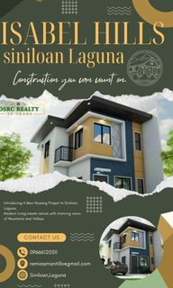 ISABEL HILLS SINILOAN LAGUNA AFFORDABLE TOWNHOUSE AND SINGLE ATTACHED HOUSE AND LOT FOR SALE
