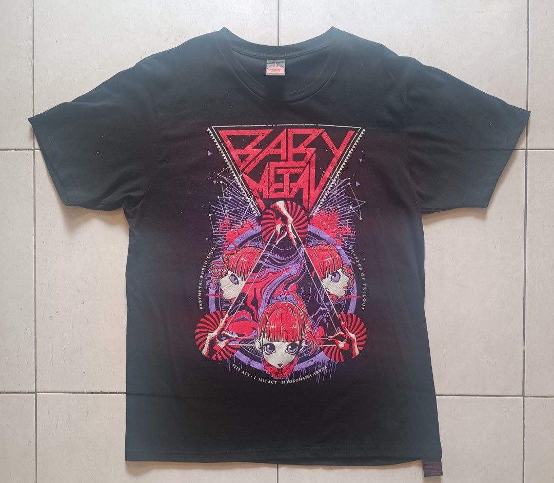Kaos BABYMETAL - Trinity Tee (BNWT), Fesyen Pria, Pakaian , Atasan 