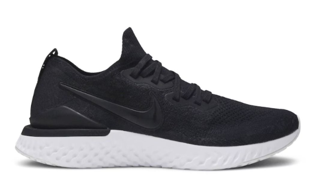 Lightly Used NIKE Epic React Flyknit 2 Black White US 10.5 away from SG 1 12 June Men s Fashion Footwear Sneakers on Carousell