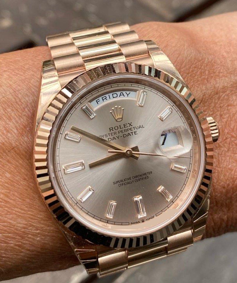 rolex day date sundust
