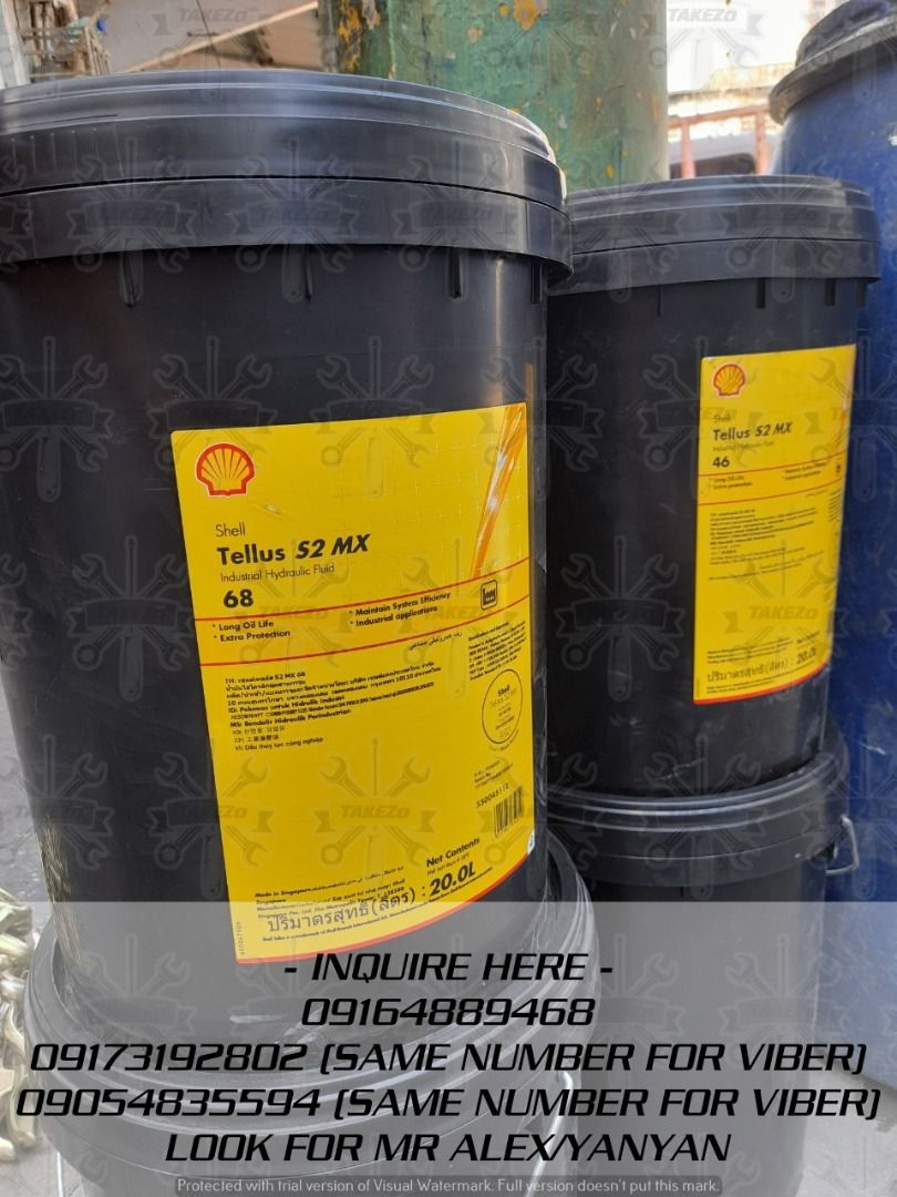 LUBRICHEM SHELL TELLUS S2 MX, Commercial & Industrial, Construction ...