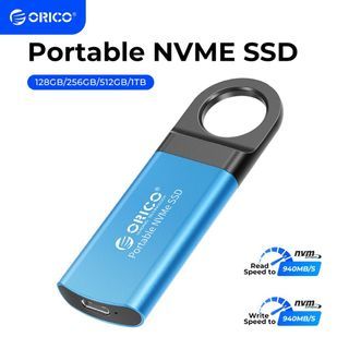 Orico Mini External Portable Solid State Drive 940MB/s USB-C Type-C 512Gb GV100)