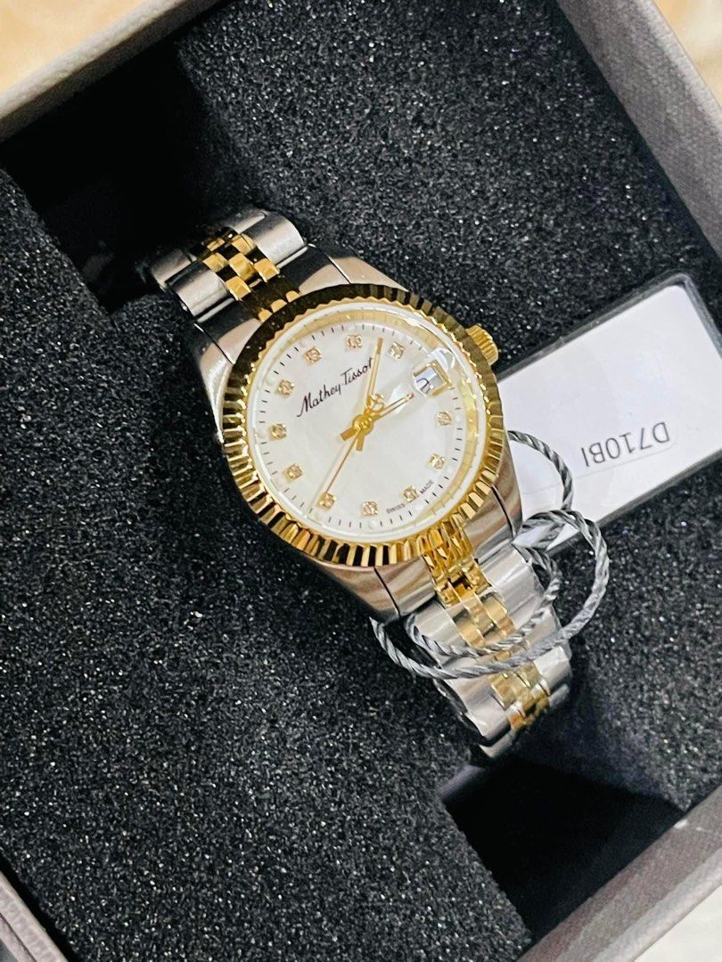 💯ORIGINAL MATHEY TISSOT 26mm Two-Tone MOP (Category: Luxury Watches) located in Quezon City. Submitted by ashongsstore (Listing ID 1293777787, Image 2). Description: .