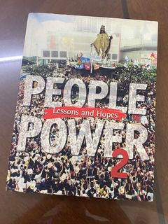 PEOPLE POWER 2 Lessons and Hopes Abs-Cbn Hardbound Book HC - Preloved Used Coffee Book Table