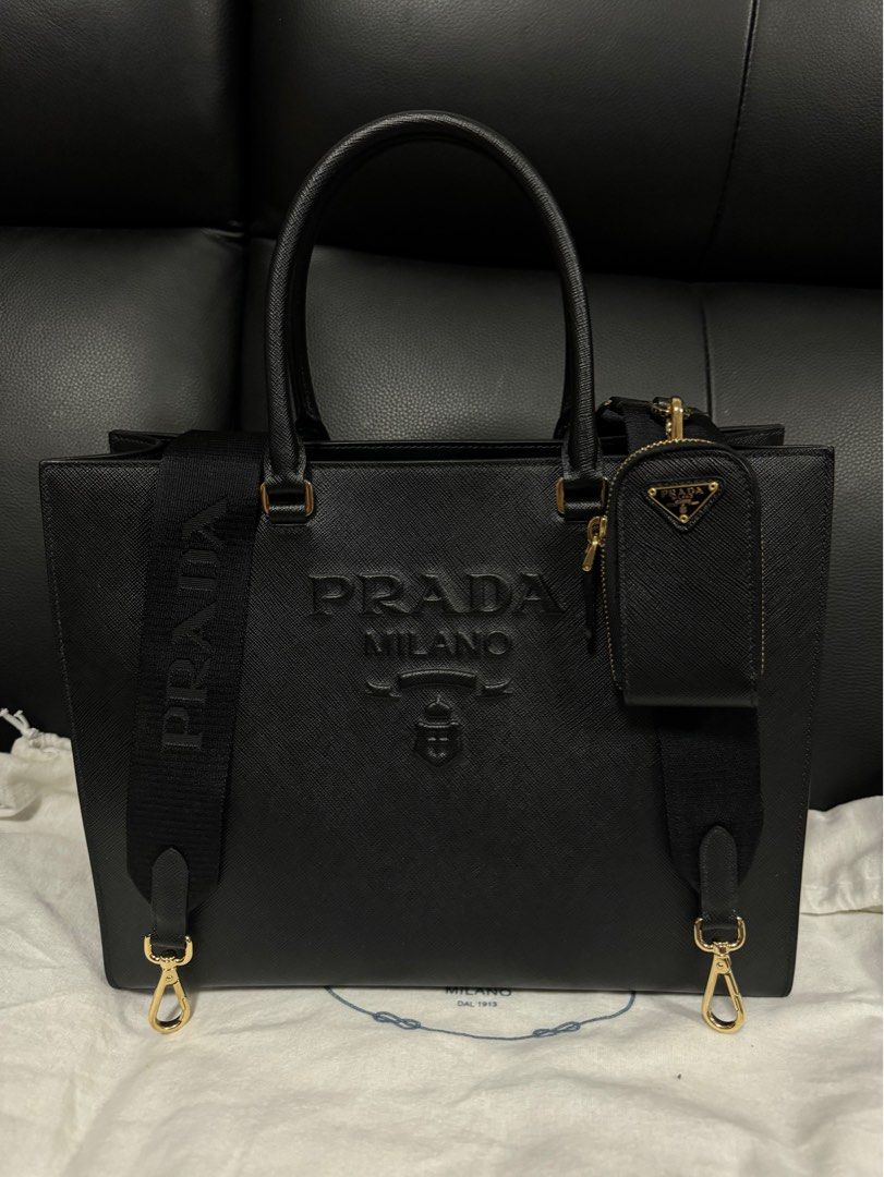 Pelle saffiano prada top