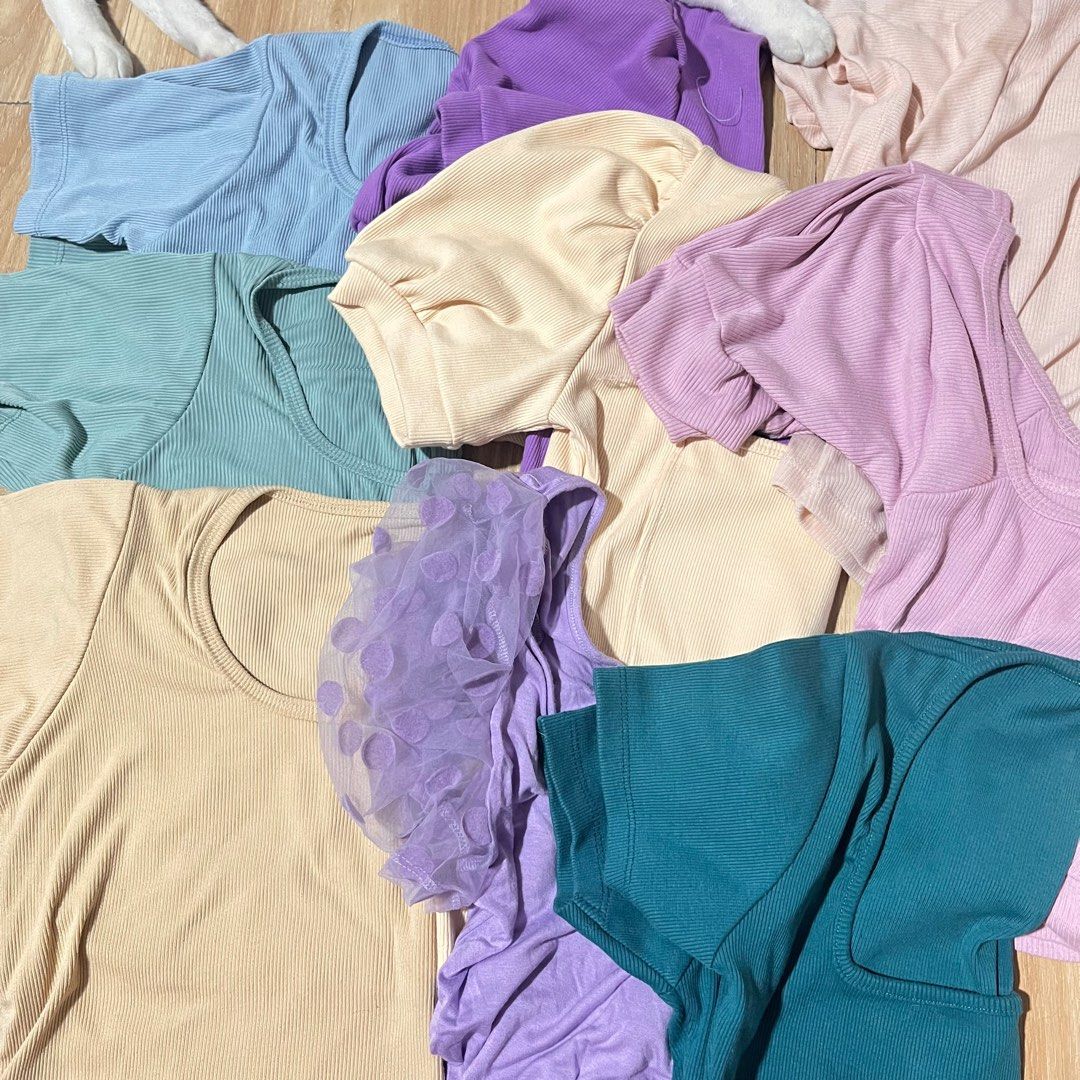Preloved tops (croptop, semi) TAKE ALL (Category: Blouses) located in Taytay. Submitted by patchesforless (Listing ID 1293754224, Image 1). Description: Take all Brands - shein - zara - elize Fits L-XL Take all 300 Rfs decluttering.