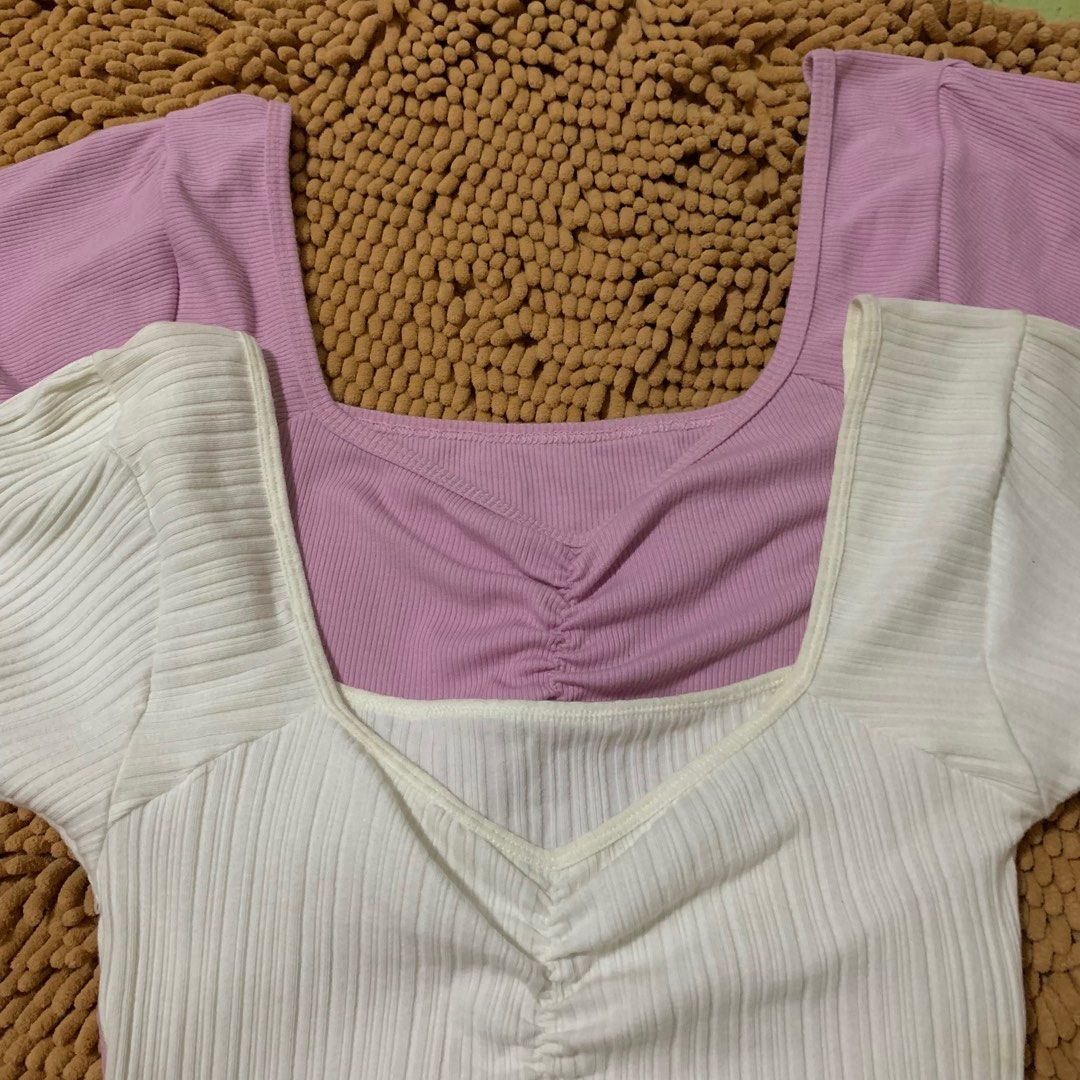 Preloved tops (croptop, semi) TAKE ALL (Category: Blouses) located in Taytay. Submitted by patchesforless (Listing ID 1293754224, Image 2). Description: Take all Brands - shein - zara - elize Fits L-XL Take all 300 Rfs decluttering.