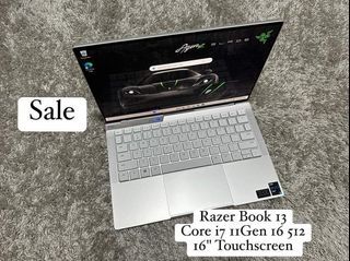 Razer Book 13 Core i7 11thGen 16Gb 512Ssd 13" TouchScreen Win11