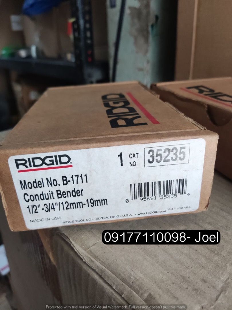 RIDGID IMC PIPE BENDER (Category: Construction Tools & Equipment) located in Manila. Submitted by joeyroque09 (Listing ID 1293767618, Image 2). Description: Ridgid IMC Pipe Bender Cap: 1/2-3/4.