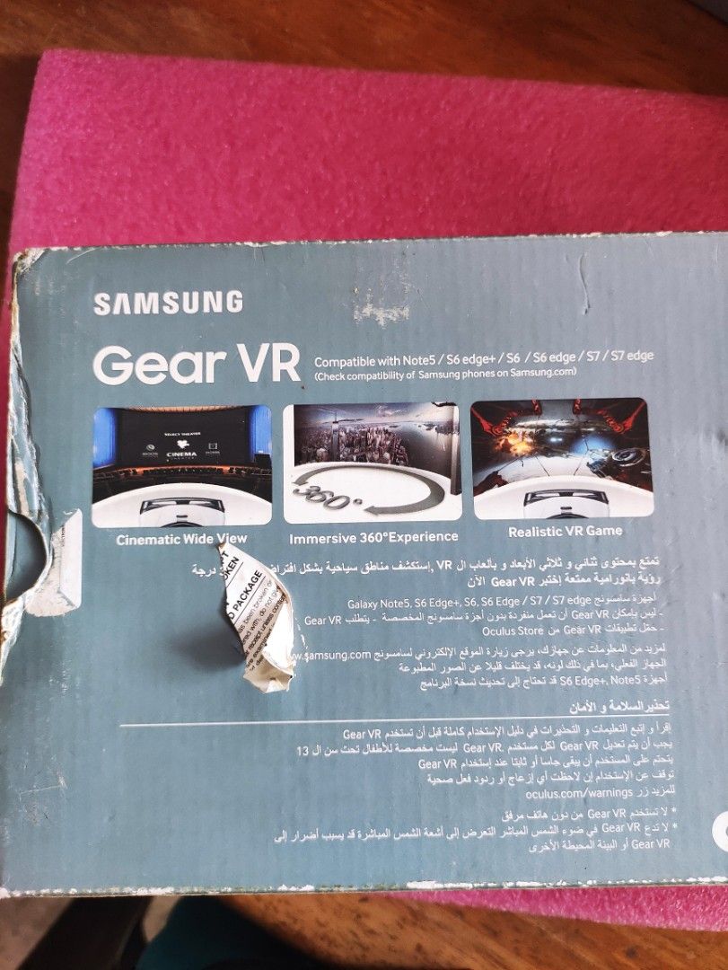 Samsung Oculus (Category: Other Gadgets) located in Trece Martires City. Submitted by chipmaster74 (Listing ID 1293872581, Image 2). Description: Samsung gear VR Oculus pickup or shipping.