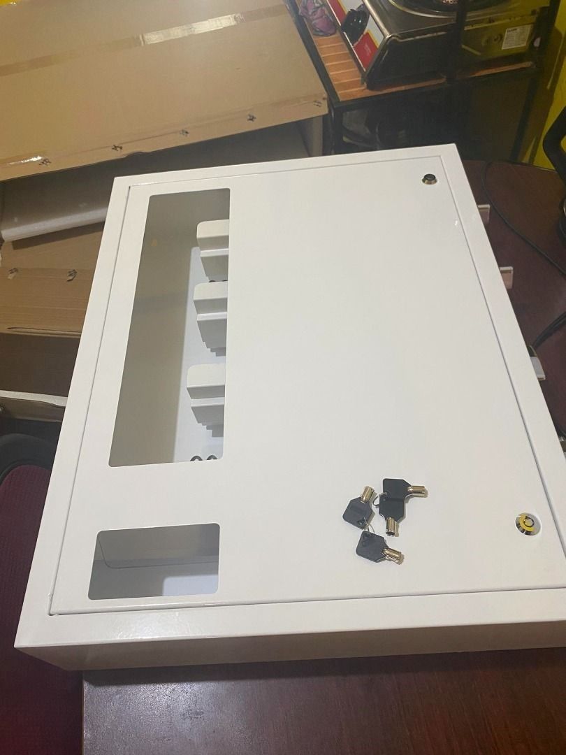 sanitary pads vendo machine vending machine (Category: Refrigerators and Freezers) located in Caloocan City. Submitted by ultimateni42771 (Listing ID 1293791007, Image 2). Description: Price: 23,000 1. Machine size:52*67*12.5cm (W*H*D), N.W:16.5kg, G.W:17.5kgs 2. Selections:4types, column length 370mm 3. Capacity: 8-20pcs of each, total 32-80pcs 4. coin mech 1-2coins 5. Full mechanical vending machine ,4 columns are worked with 4coin mechs, only 